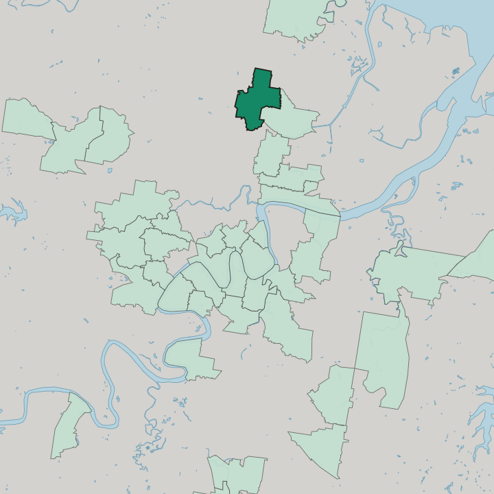 Map showing Wavell Heights — In Brisbane