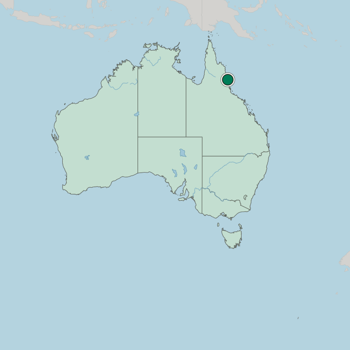 Map showing Trinity Beach — In Australia