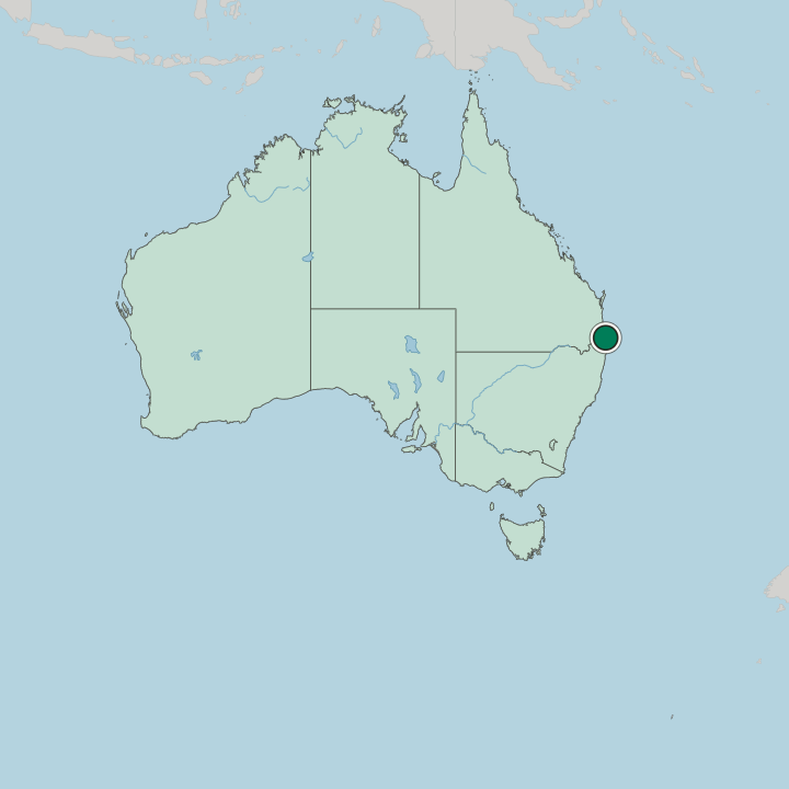 Map showing Hope Island — In Australia