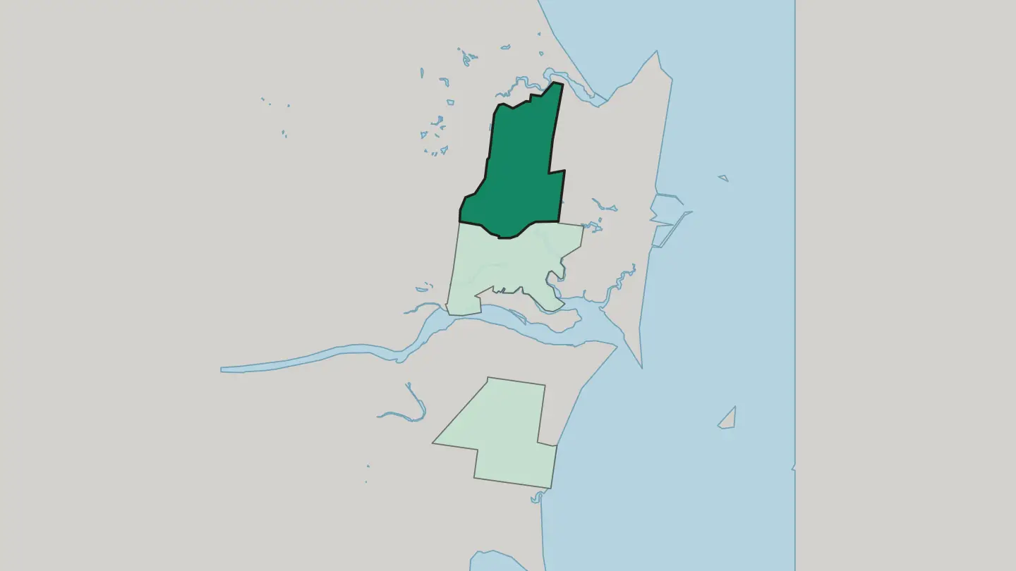 Map of Andergrove in Mackay