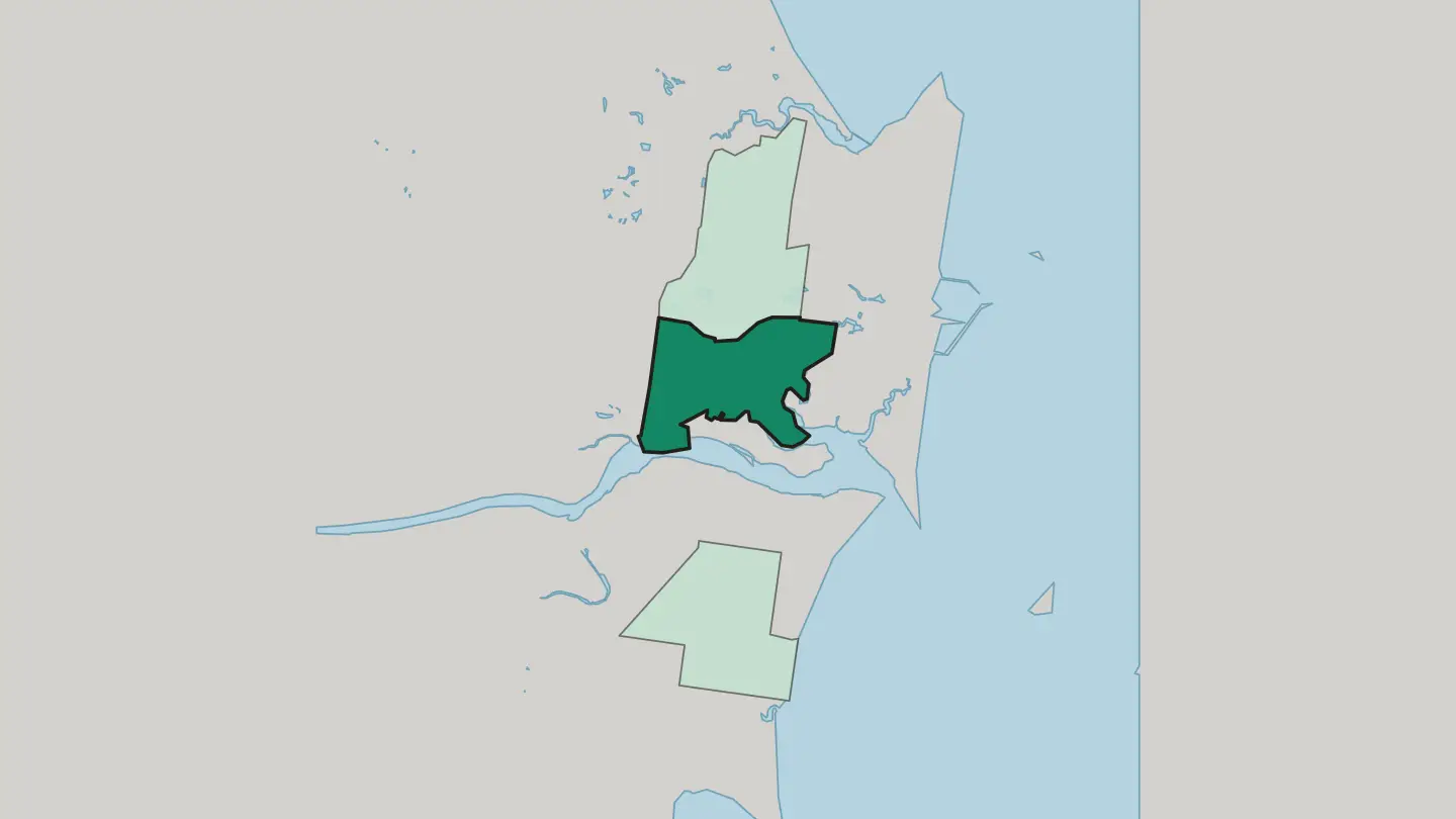 Map of North Mackay in Mackay