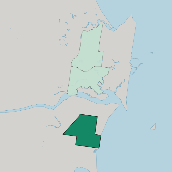 Map showing South Mackay — In Mackay