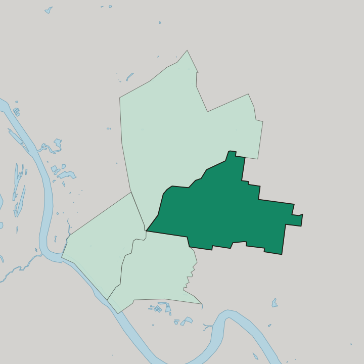Map showing Frenchville — In Rockhampton