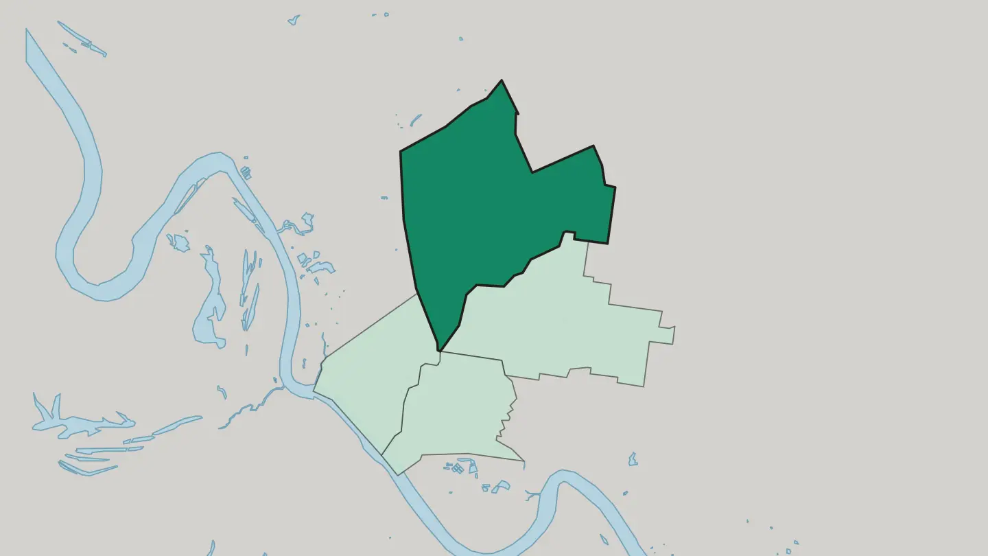 Map of Norman Gardens in Rockhampton