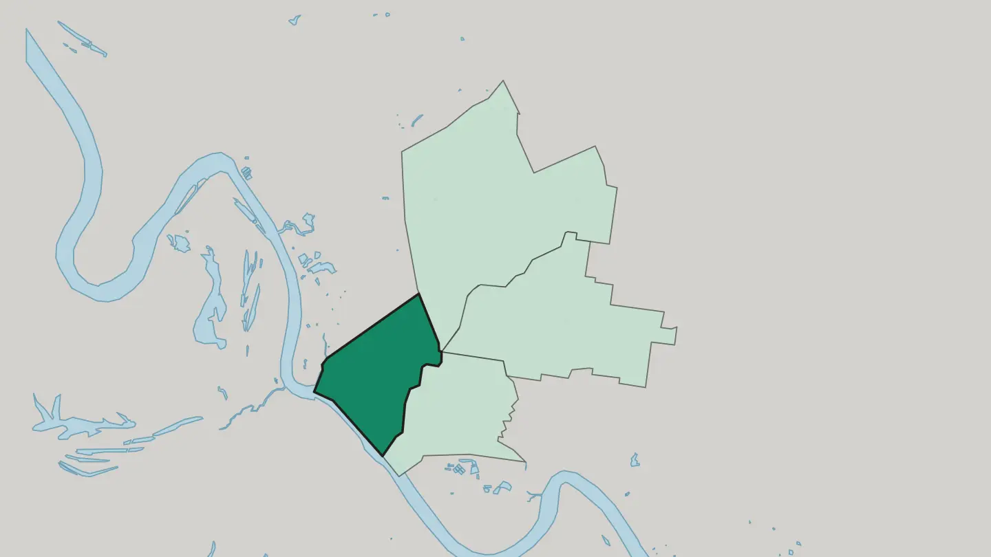 Map of Park Avenue in Rockhampton