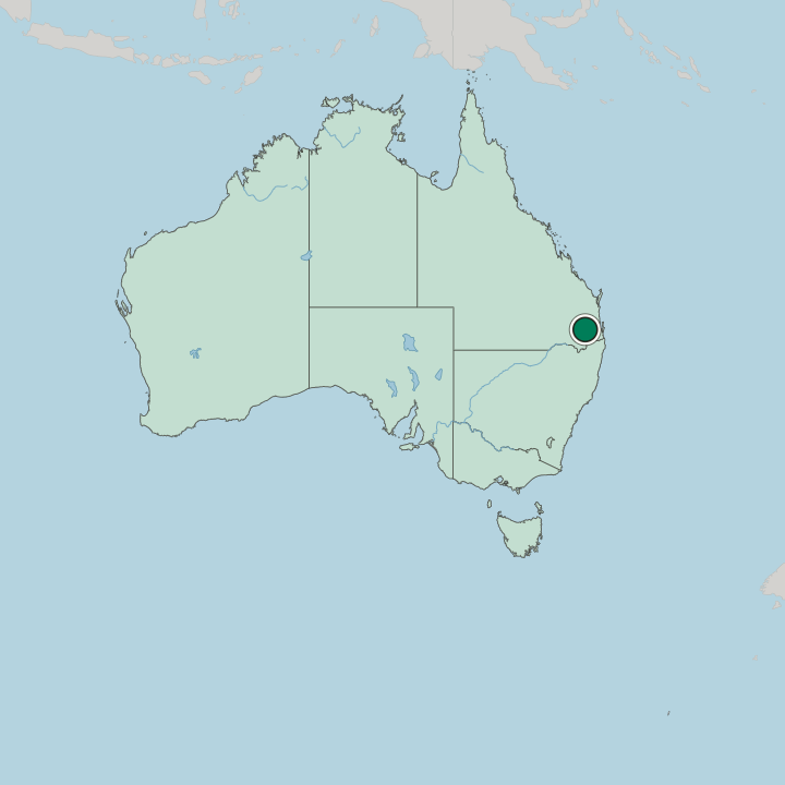 Map showing South Toowoomba — In Australia