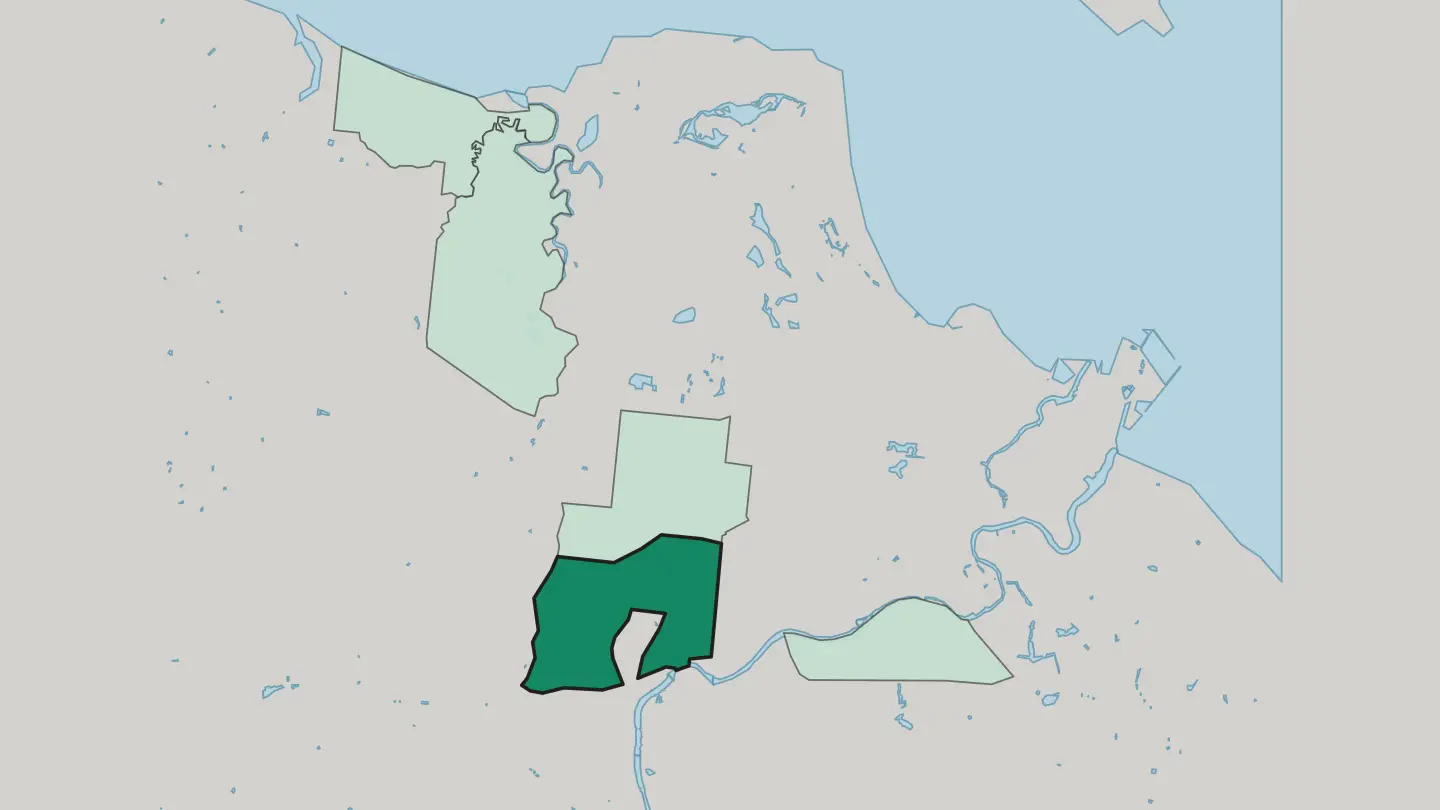 Map of Kirwan in Townsville