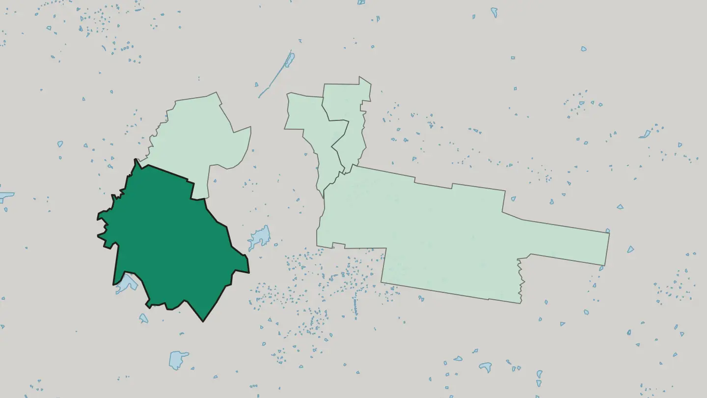 Map of Kangaroo Flat in Bendigo
