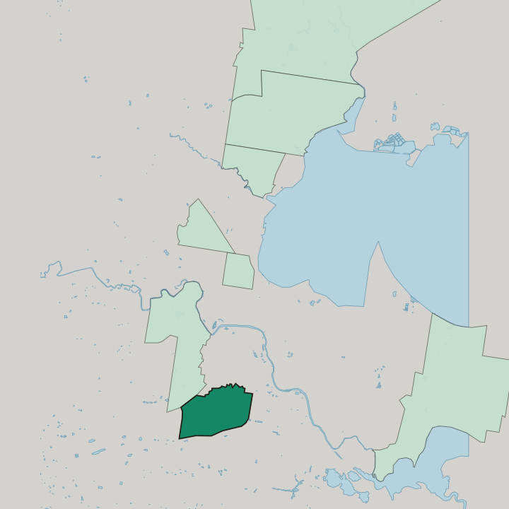 Map showing Grovedale — In Geelong