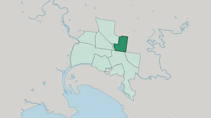 Map of Carlton in Melbourne
