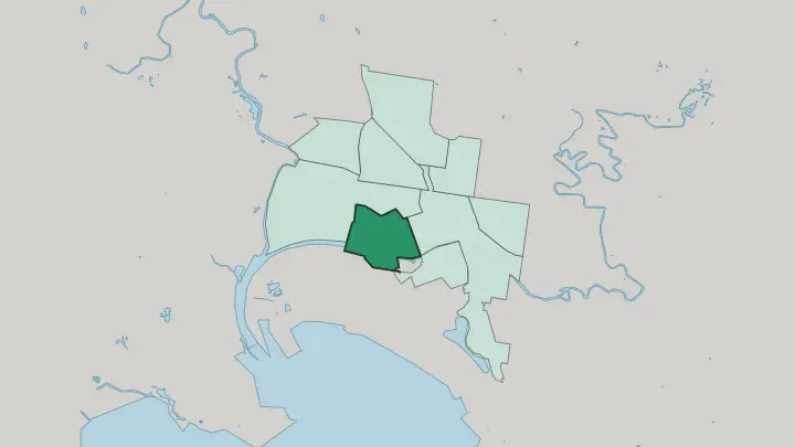 Map of Docklands in Melbourne