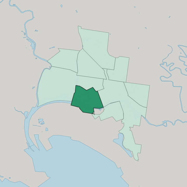 Map showing Docklands — In Melbourne