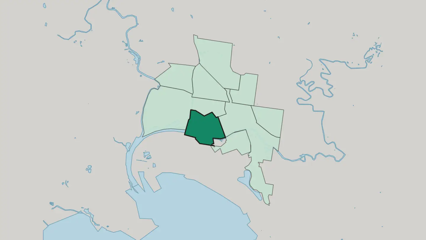 Map of Docklands in Melbourne