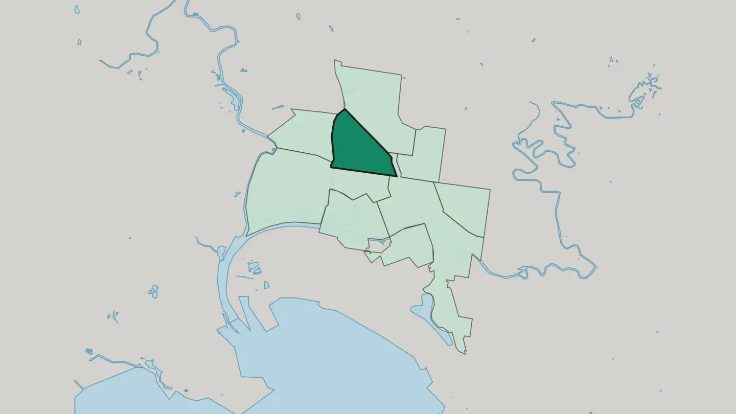 Map of North Melbourne in Melbourne