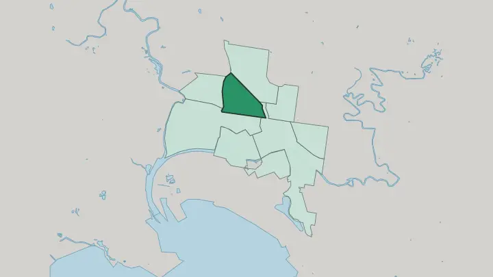 Map of North Melbourne in Melbourne