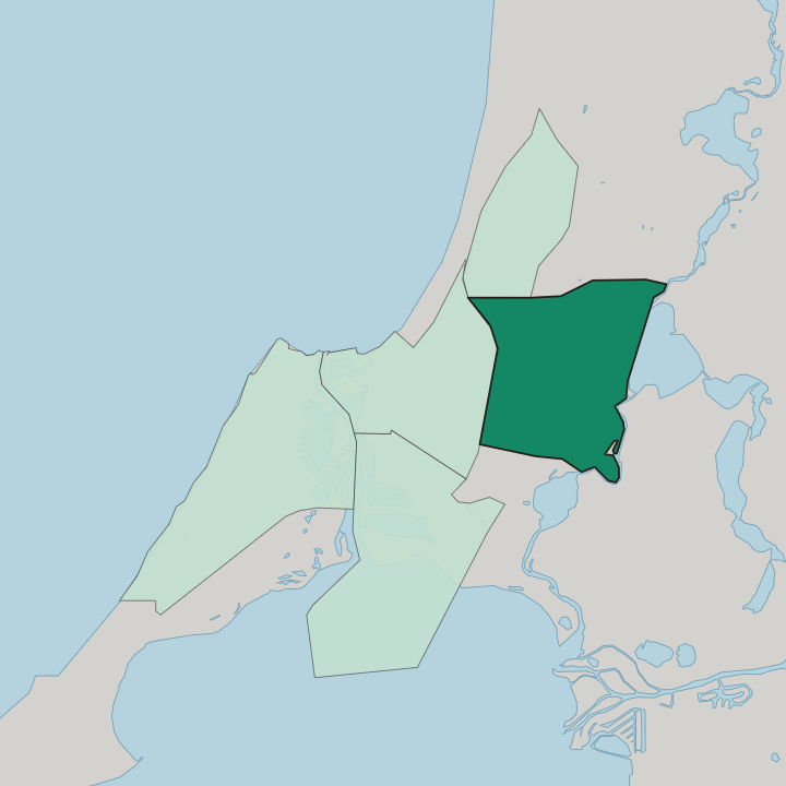 Map showing Greenfields — In Mandurah