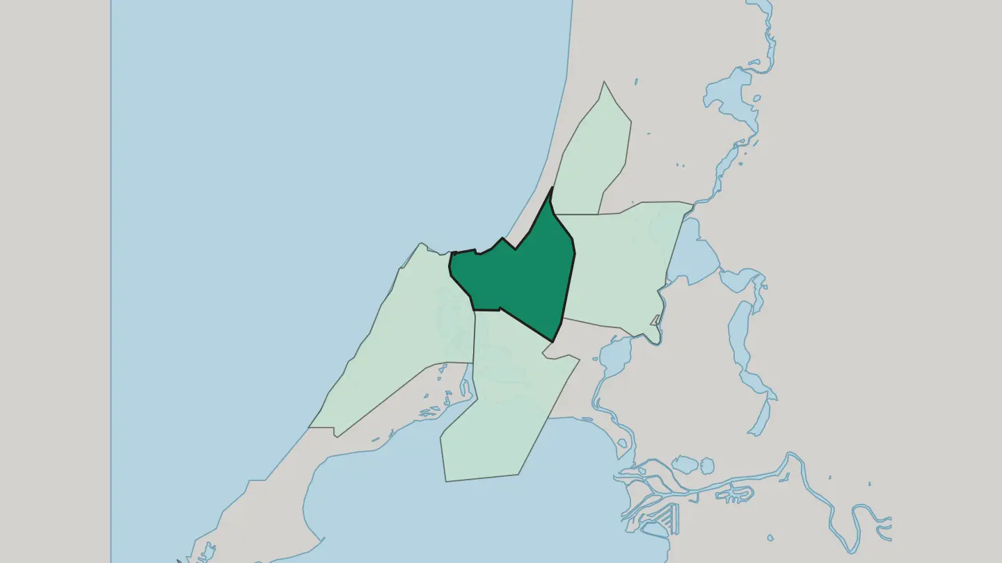 Map of Mandurah city centre in Mandurah
