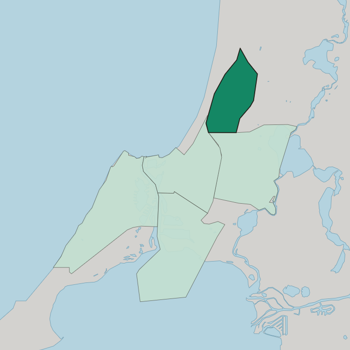 Map showing Meadow Springs — In Mandurah