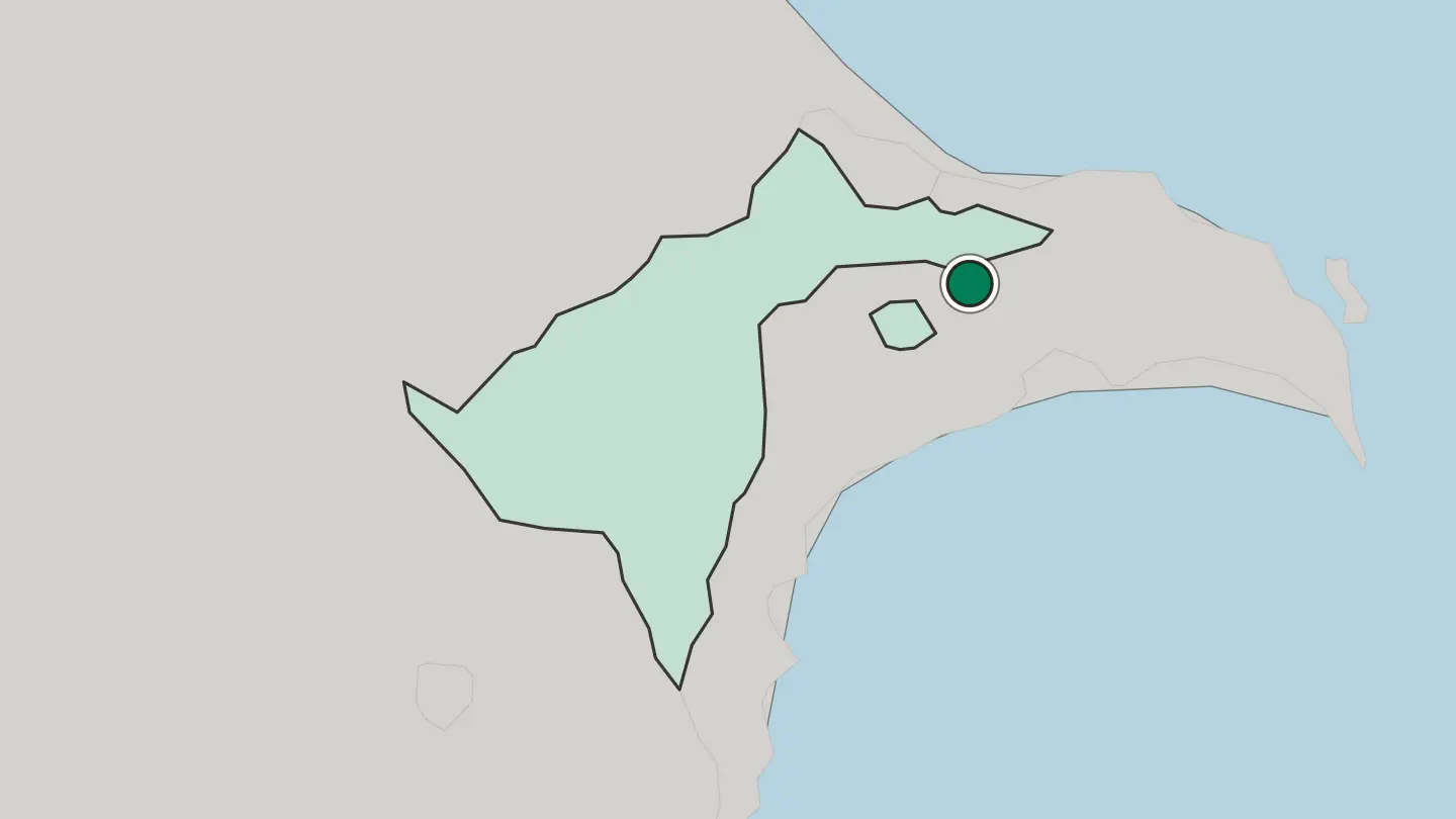 Map of Khirdalan in Azerbaijan