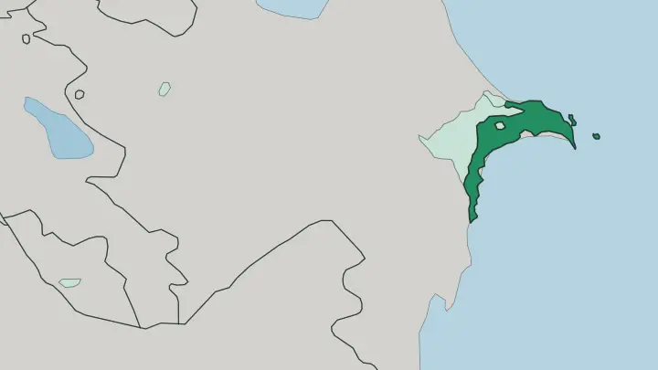 Map of Baku City in Azerbaijan