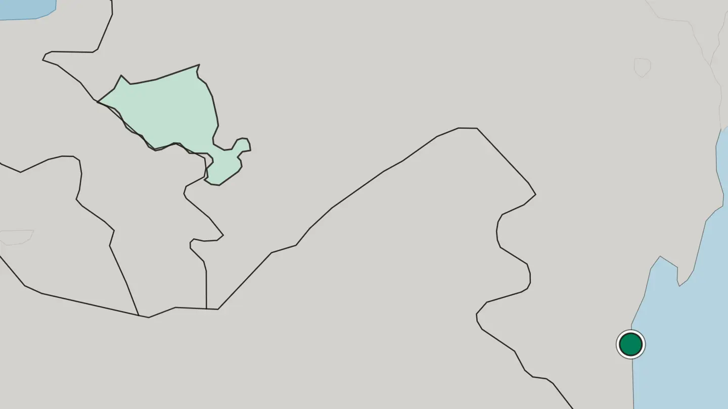 Map of Lankaran in Azerbaijan