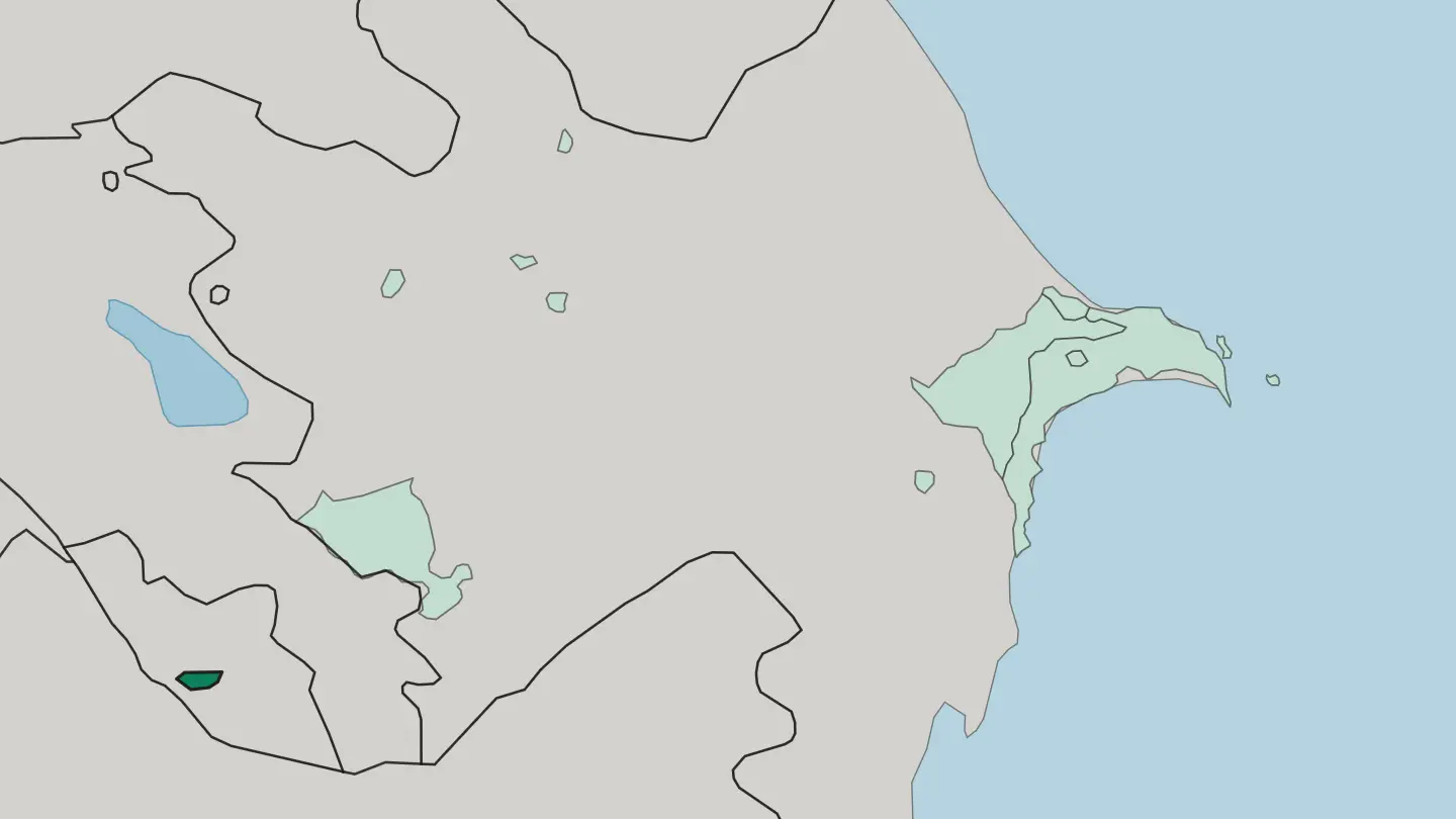 Map of Nakhchivan Autonomous Republic in Azerbaijan
