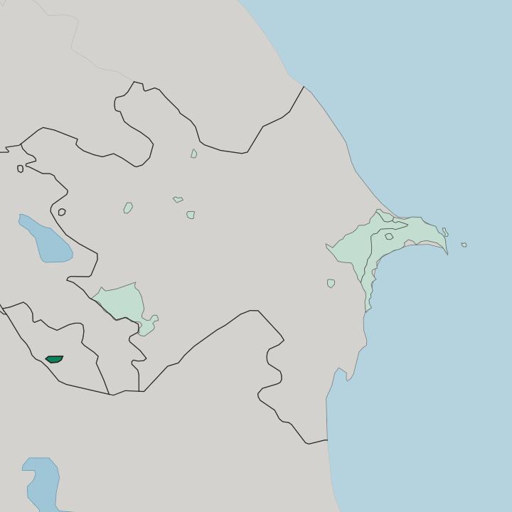 Map showing Nakhchivan Autonomous Republic — In Azerbaijan