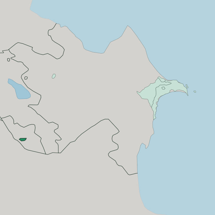 Map showing Nakhchivan Autonomous Republic — In Azerbaijan