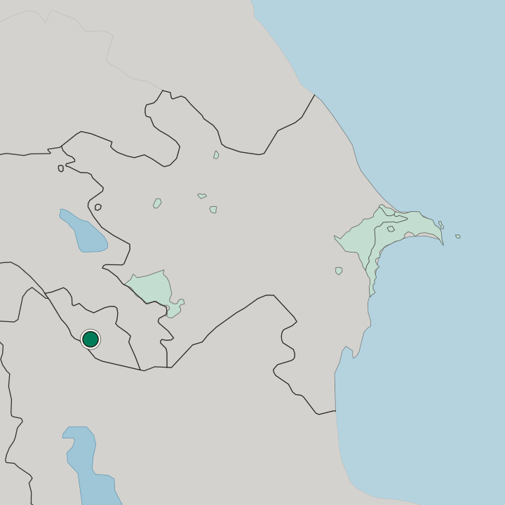 Map showing Naxçıvan — In Azerbaijan