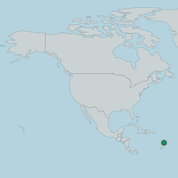 Map showing Barbados — In North America