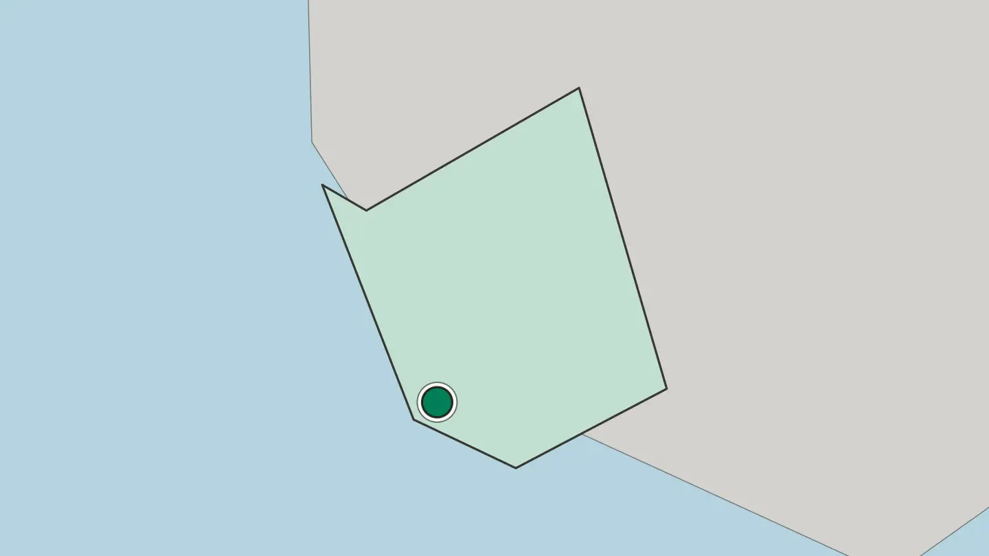 Map of Bridgetown in Barbados