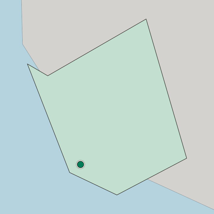 Map showing Bridgetown — In Saint Michael