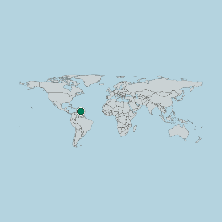 Map showing Barbados — Worldwide