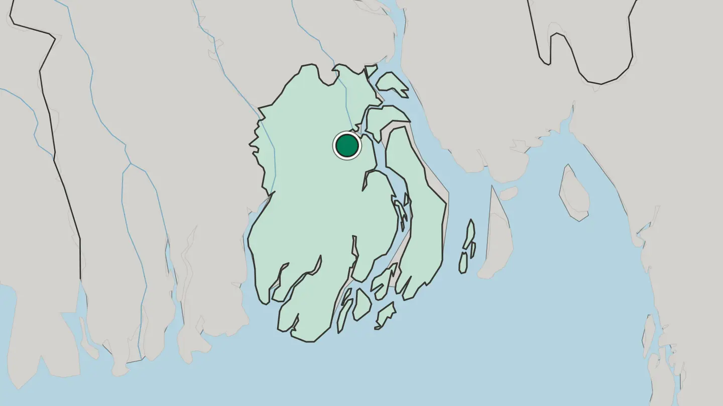 Map of Barishal in Bangladesh