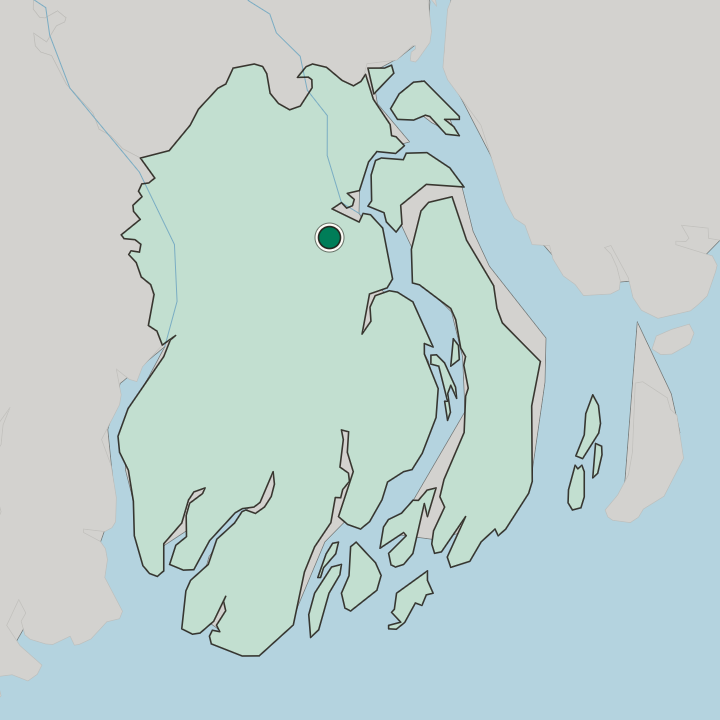Map showing Barishal — In Barisal Division