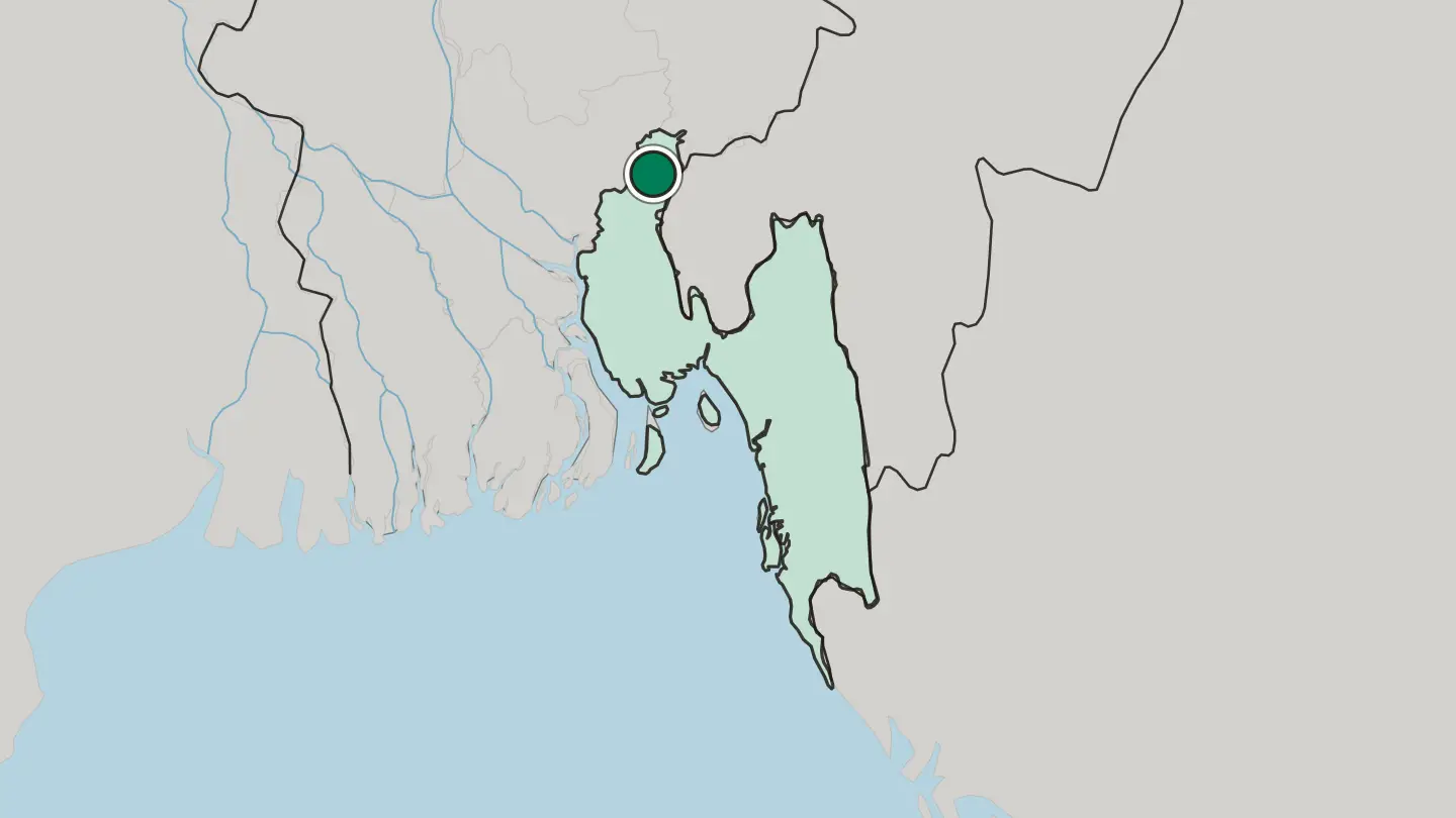 Map of Brāhmanbāria in Bangladesh