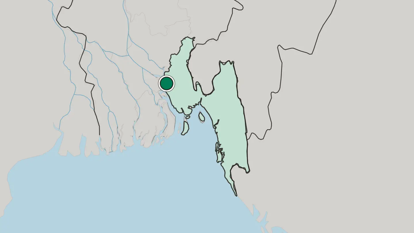 Map of Chāndpur in Bangladesh
