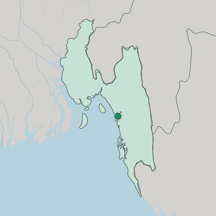 Map showing Chattogram — In Chittagong