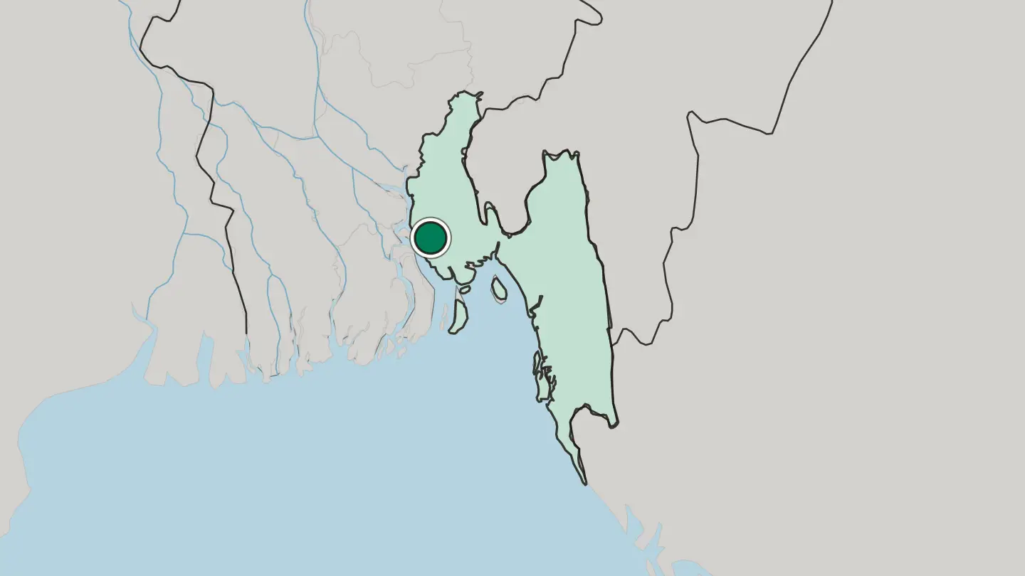 Map of Lakshmīpur in Bangladesh