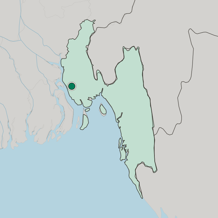 Map showing Lakshmīpur — In Chittagong