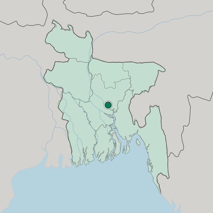 Map showing Nazirabazar — In Bangladesh
