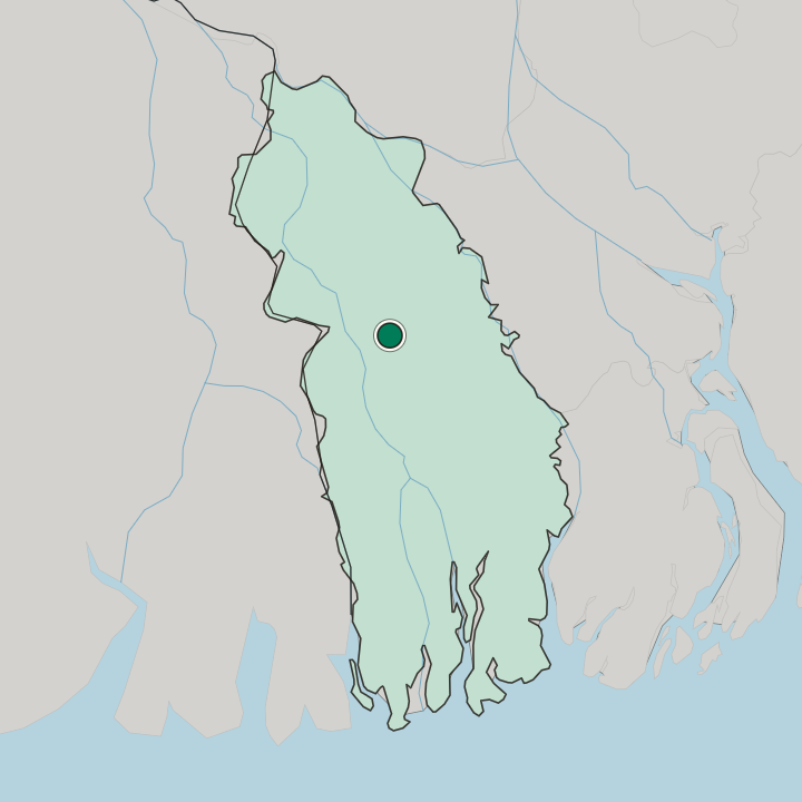 Map showing Jessore — In Khulna Division