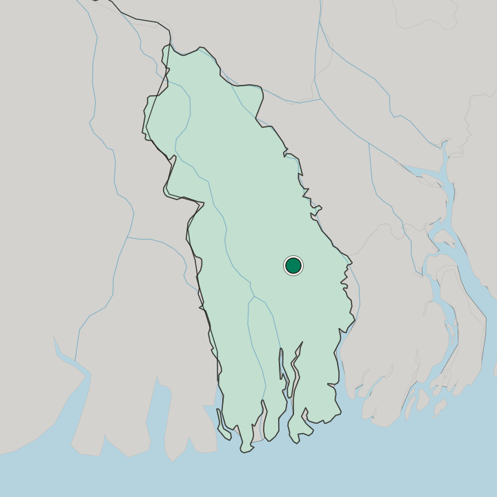 Map showing Khulna — In Khulna Division