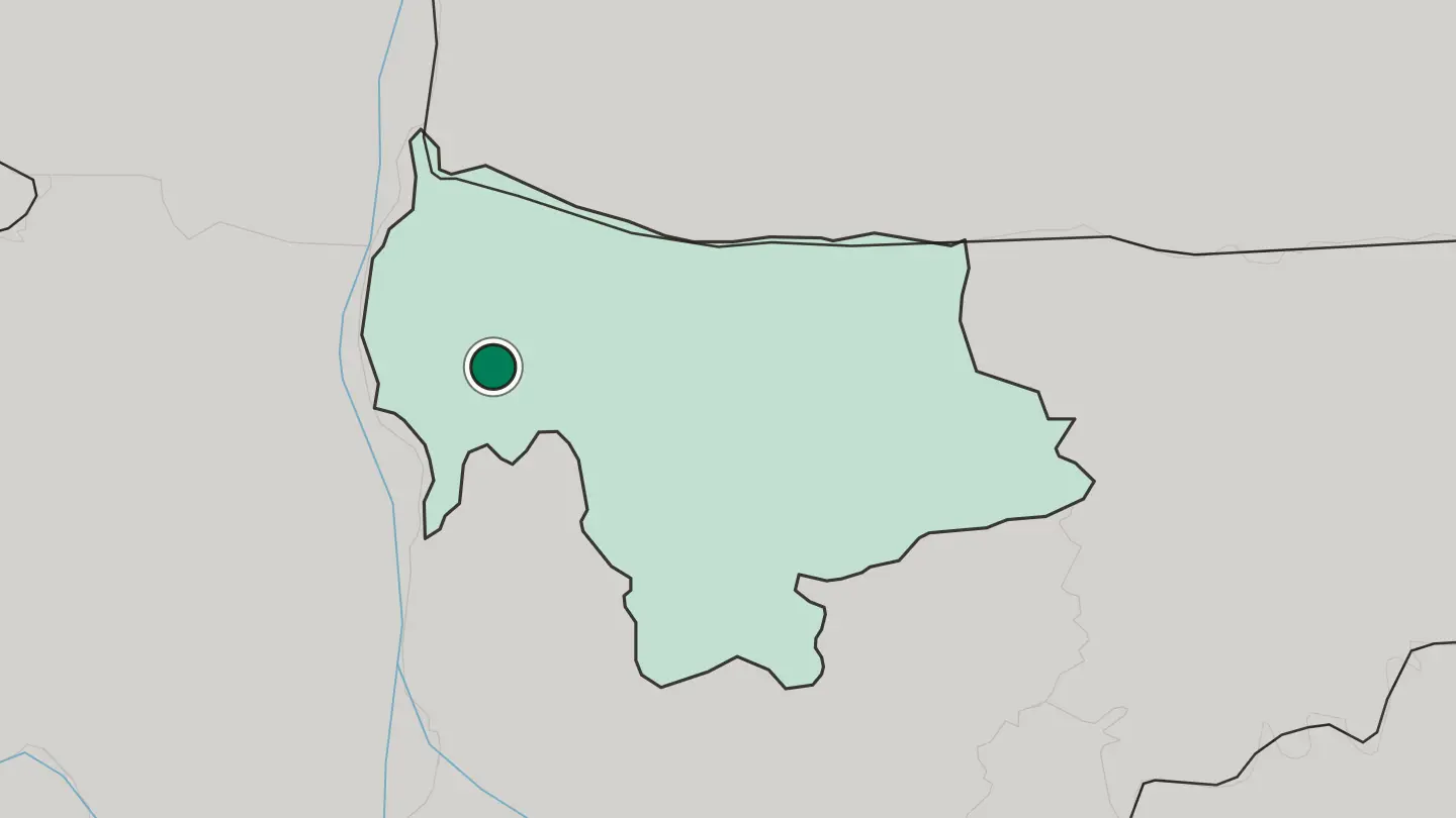 Map of Jamālpur in Bangladesh