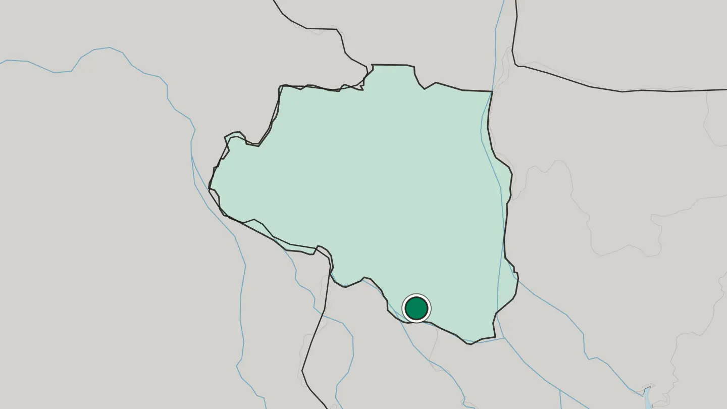 Map of Pābna in Bangladesh