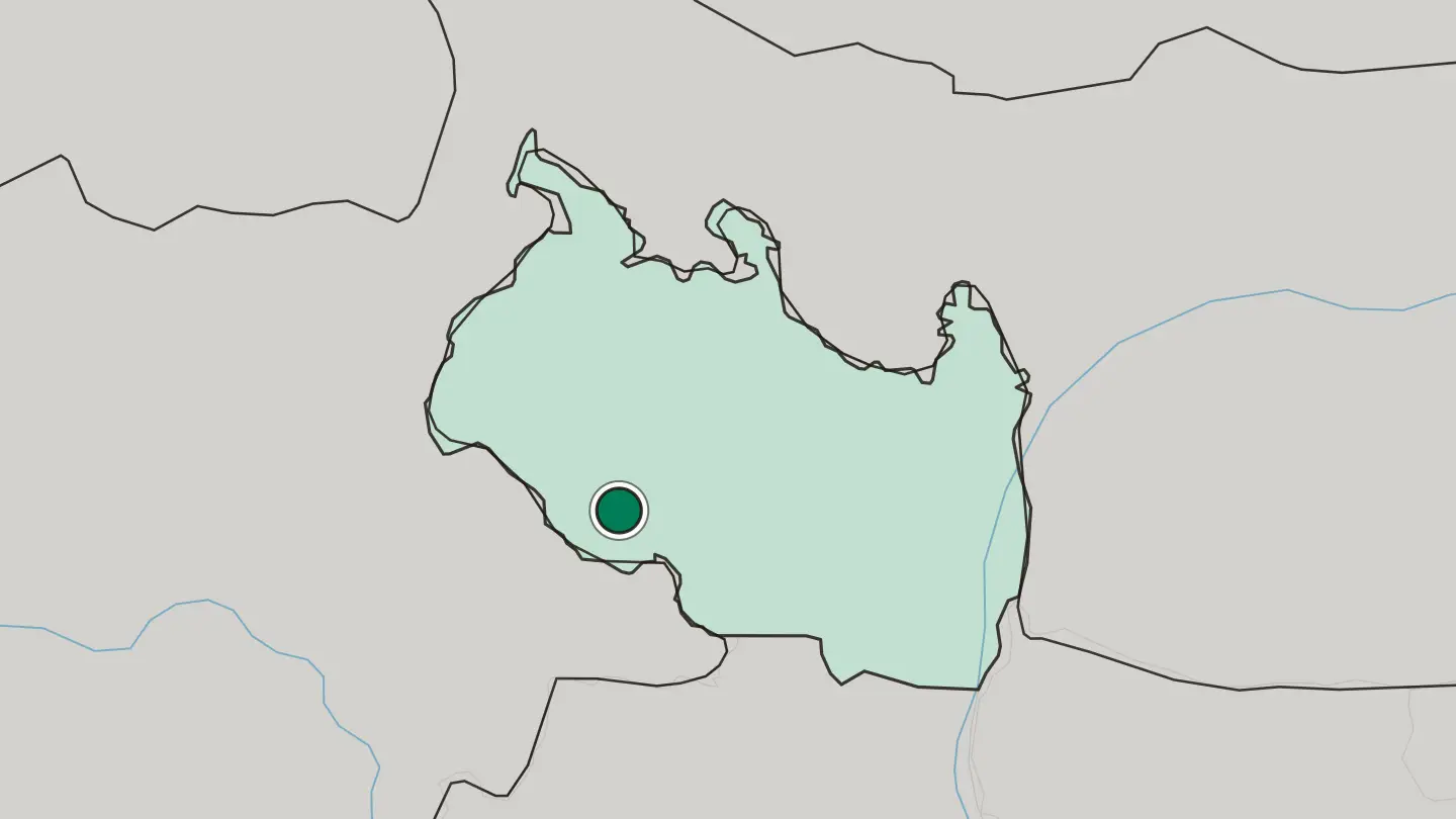 Map of Dinajpur in Bangladesh