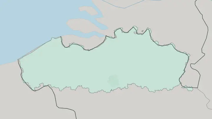 Map of Bruxelles-Capitale in Belgium