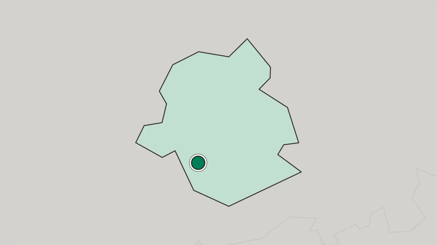 Map of Uccle in Belgium
