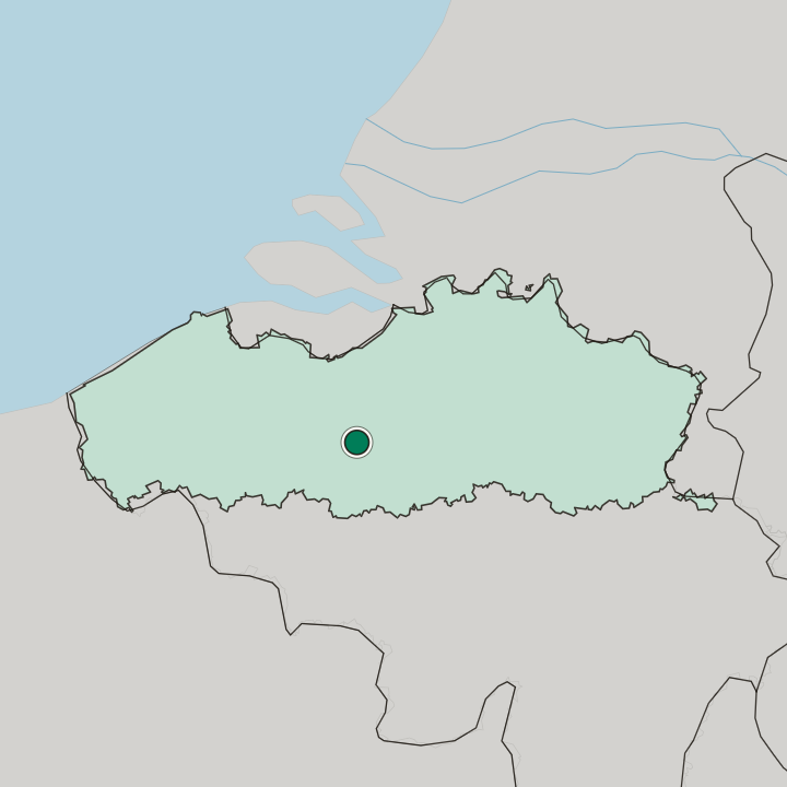 Map showing Aalst — In Flanders