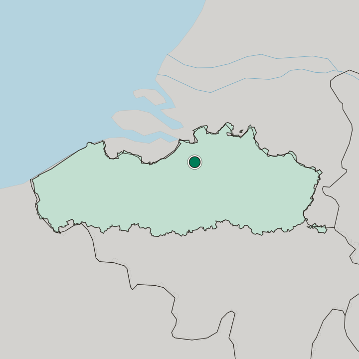 Map showing Antwerp — In Flanders